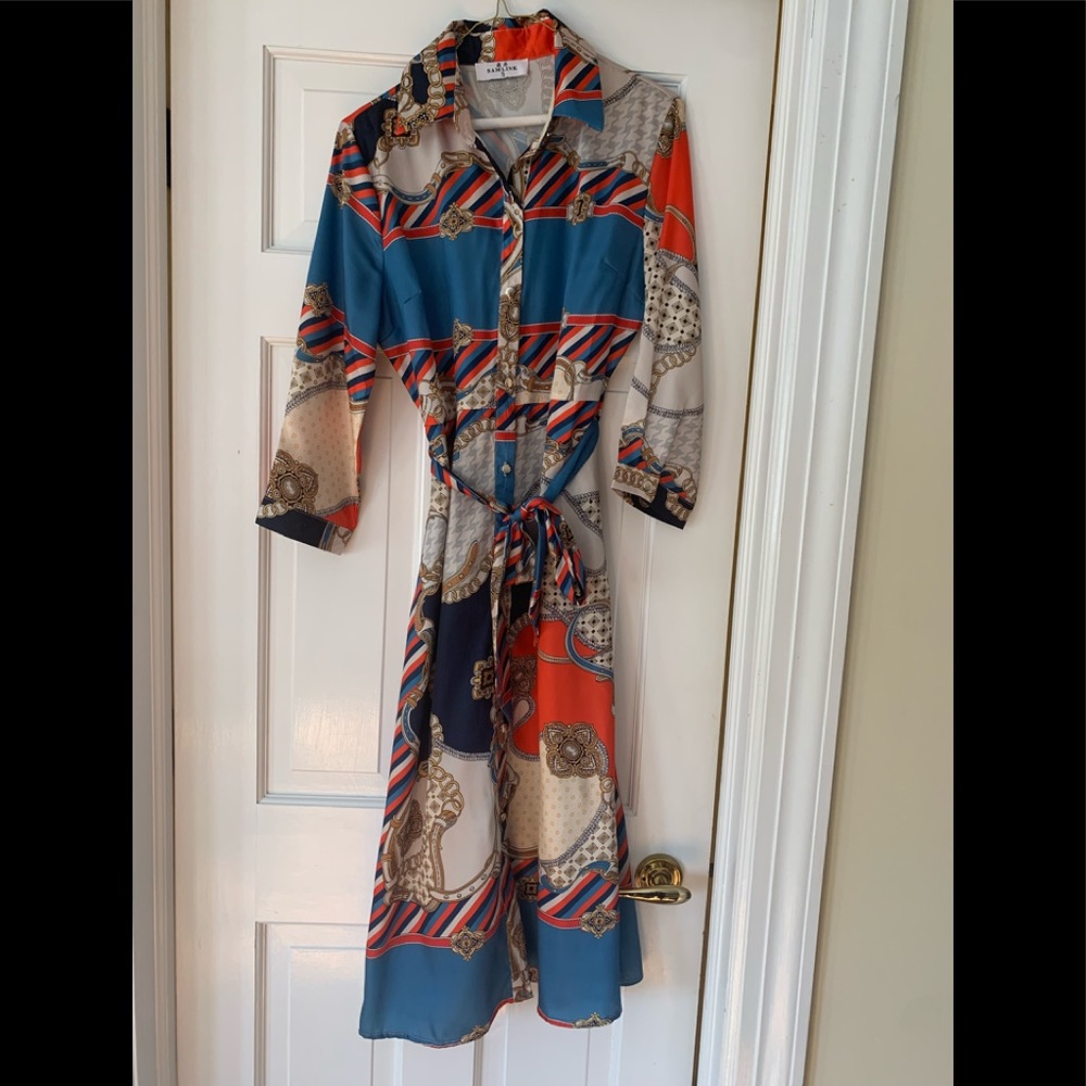 Print dress - like new !